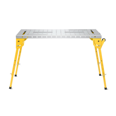 Asypets Asypets Welding Table - 1000LBS Capacity, Folding Workbench with Wheels, 46x18 Inch Adjustable Height, 3 Tilt Angles, Portable Fixture Table for Garage, Shop, Home AsyPets