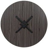 Flash Furniture Chapman 36" Round Multipurpose Conference Table, Business Meeting Table for Office and Conference Rooms, Rustic Gray Flash Furniture