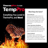 TempPro TP19H Waterproof Digital Meat Thermometer with Ambidextrous Backlit and Motion Sensing Cooking Food Thermometer for BBQ Grill Smoker Oil Fry Candy Thermometer (Previously ThermoPro)