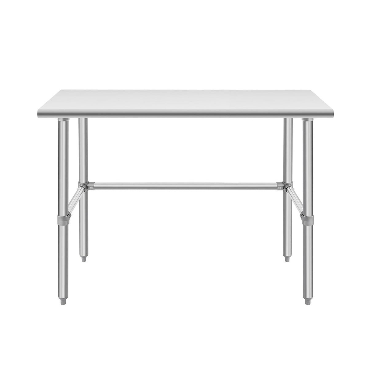 Hally Open Base Stainless Steel Table 24 x 48 Inches, NSF Commercial Heavy Duty Prep & Work Table with Galvanized Legs for Restaurant, Home and Hotel HALLY SINKS & TABLES H