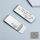 Personalized Money Clip for Men, Custom Money Clip Printed with Photo Custom Engraved Text LOGO Credit Card Cash Holder BLUEKISS