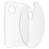 Tamaki 2 Pack 9.8 x 5.9 Inch Acrylic Paint Palette with Clear Paint Pallet Paint Tray Palette, Easy Clean Non-Stick Artist Pallet for Oil Watercolor Craft DIY Art Painting Palette Tamaki