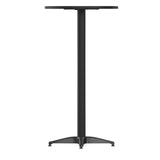 Flash Furniture Metal Bar Table - Aluminum Patio Table - Mellie 23.5"H Round Bar Height Table - Indoor/Outdoor - Black Flash Furniture