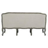 Acme Furniture Upholstered Sofa with Nailhead Trim, Cream and Brown Acme