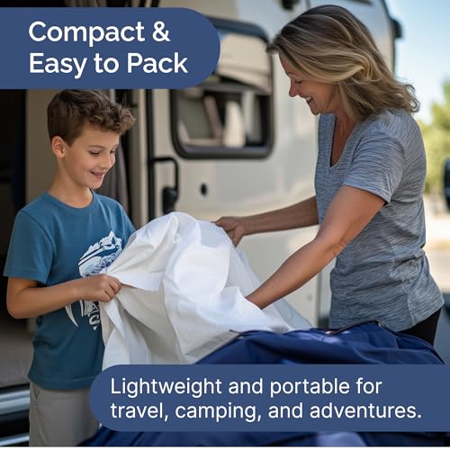 Cot Sheet Set 25” x 75” – Easy-Fit Cot Size Mattress Sheets – Ideal for Narrow Twin, Camper Bunk, RVs, Twin Bunks, Day Care and Camping Cots - Cot Size Fitted Sheet fits 6” to 10” Mattresses – White CGK Unlimited