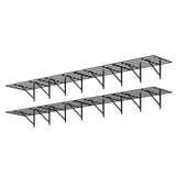 FLEXIMOUNTS 2x6ft Heavy Duty Garage Storage Shelving, 3200lbs Weight Capacity, 4-Pack Wall Organization System, 24-inch-by-75-inch Rack Floating Shelves FLEXIMOUNTS