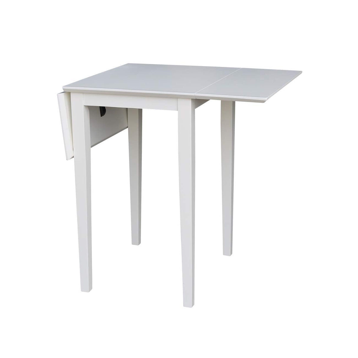 International Concepts Small Dropleaf Dining Table, White IC International Concepts