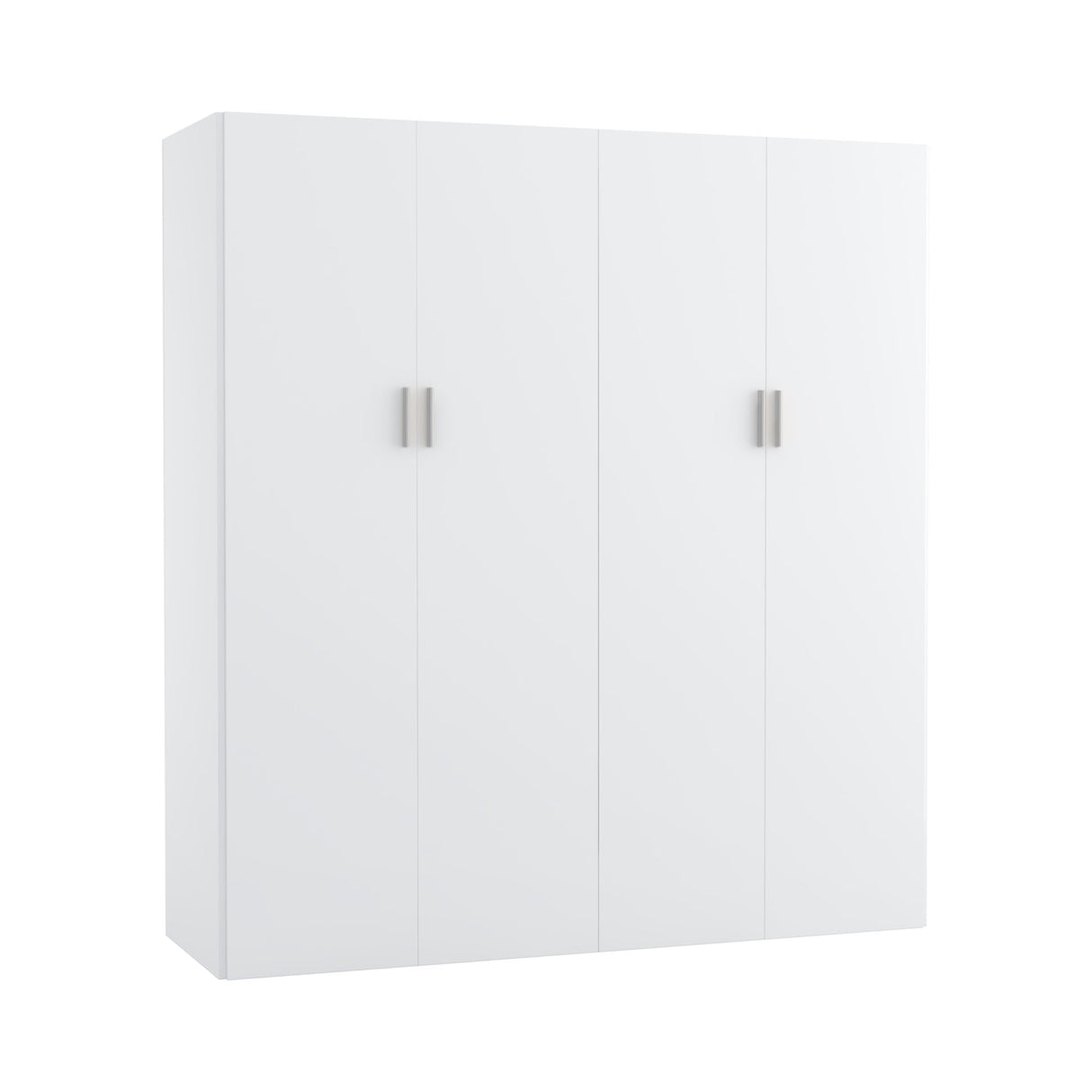 Panana Large Wardrobe Closet with Storage Shelves, 4 Door Armoires Wardrobe with 5 Shelves and 2 Hanging Rails for Bedroom Panana