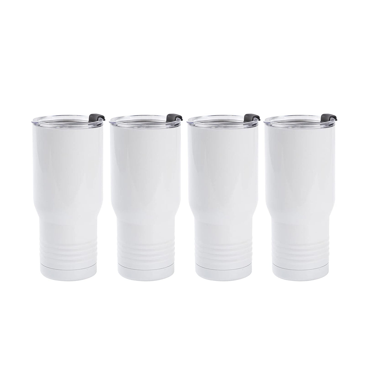 PYD Life Sublimation Tumbler Blanks 22 OZ White Stainless Steel Coffee Travel Tumbler Car Cups with Lid Sublimation Mugs Cups for Cricut Mug Press Machine Sublimation Print 4 Pack PYD Life