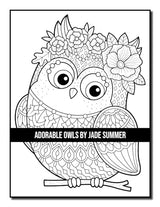 Adorable Owls: An Adult Coloring Book with Cute Owl Portraits, Fun Owl Designs, and Relaxing Mandala Patterns Majosta