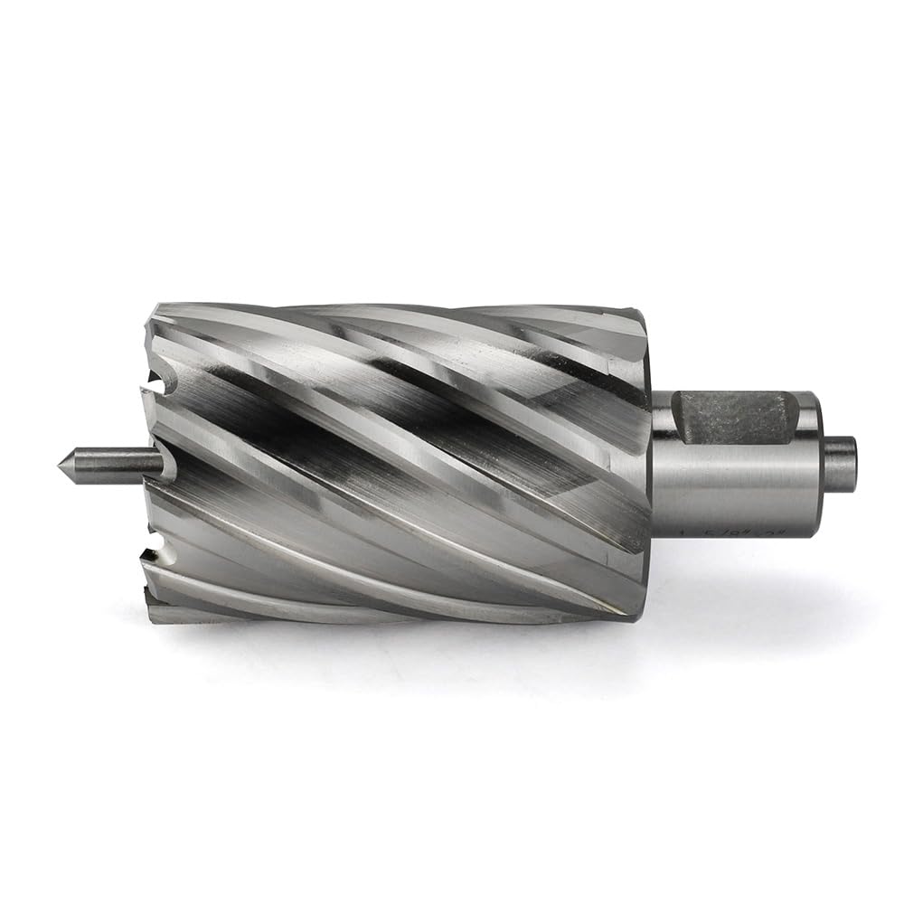 JESTUOUS Annular Cutter 3/4 Inch Weldon Shank 1-5/8 Cutting Diameter 2 Cutting Depth Slugger Bits HSS Kit for Magnetic Drill Press JESTUOUS