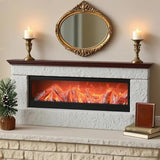 steladomus Faux LED Fireplace with Electric Fireplace Logs, ONLY Light NO Heat decorativa chimenea para sala, Portable Artificial Fire Place USB/Battery Operated, Fake Flame Effect Decor steladomus