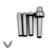 Live Center Wood Lathe Drive Spur Cup 4pcs Set with 2Pcs Extra Replacement Tips with Good Quality Wooden Box (MT2) SP1stopmall