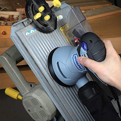 WORKPRO 80-Piece Sanding Disc Set，5-Inch 8-Hole Hook and Loop Sanding Discs, 60, 80, 100, 120, 180, 240, 320, 400 Grits Sandpaper for Random Orbital Sander(Not for Oscillating Tools or Mouse Sander) WORKPRO