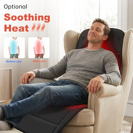CILI Full Body Massage Mat with Heat, Vibration Back Massage Pad, Full Body Massager for Bed Chair Sofa, Massage Mattress Pad CILI