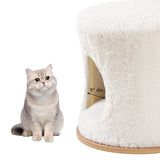 beeNbkks Cat Tree for Large Cats, Modern Tall Cat Tower for Indoor Cats, Cat Tree Tower with Cat Condo Scratching Post and Perch Hammock Bed, Luxury Wood Cat Ladder Furniture for Multiple Cats Kittens beeNbkks