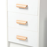 cdar Makeup Vanity Desk with Mirror and Lights, Multifunctional 3 Colour Light Modes Bedroom Dressing Table wih Drawers Shelves Chair Wooden Handles cdar