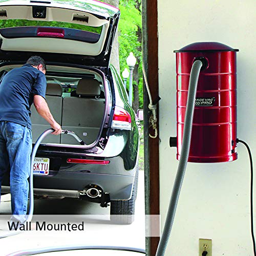 VacuMaid GV50RPRO Professional Wall Mounted Garage and Car Vacuum with 50 ft. Hose and Tools VacuMaid