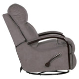 Catnapper Thomas Swivel Glider Recliner in Graphite Gray Polyester Fabric Catnapper