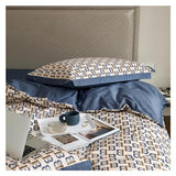 TXGJWRA Marbling Bedding Set Cotton Duvet Cover Bed Linen Set King Bedding Queen Single Size Comforter Sets Summer Duvet Cover Sets,C-Flat -King TXGJWRA