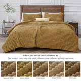 BEDELITE Fleece Twin Comforter Set -Super Soft & Warm Fluffy Brown Bedding, Luxury Fuzzy Heavy Bed Set for Winter with 1 Pillow case