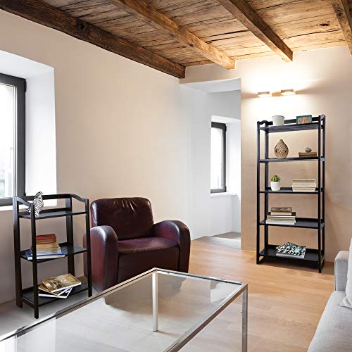 Casual Home Stratford 3-Shelf Folding Bookcase-Warm Brown Casual Home