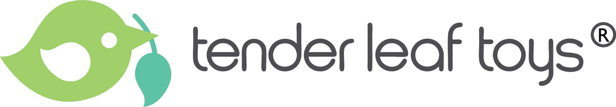 Tender Leaf Toys - The Leaf Family - 4 Pcs Wooden Family Mini Dolls Playset for Children, Kids Miniature Pretend Play Dollhouse Figures, Includes Parents, Sibling - Age 3+ Tender Leaf Toys