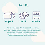 Sleep Innovations Marley 12 Inch Cooling Gel Memory Foam Mattress, Cal King Size, Bed in a Box, Medium Firm Support Sleep Innovations