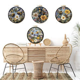 LB 4 Pack Yellow Bee Floral Embroidery Kit for Beginners Green Plant Beginner Embroidery Kit for Adults DIY Starter Kit with Embroidery Hoop Colorful Threads Tools Step by Step Instructions