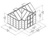 Palram - Canopia Chalet 12' x 10' Greenhouse Palram
