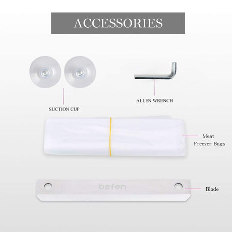 Manual Frozen Meat Slicer, befen Upgraded Stainless Steel Meat Cutter Beef Mutton Roll for Hot Pot KBBQ Food Slicer Slicing Machine for Home Cooking of Hot Pot Shabu Shabu BBQ befen