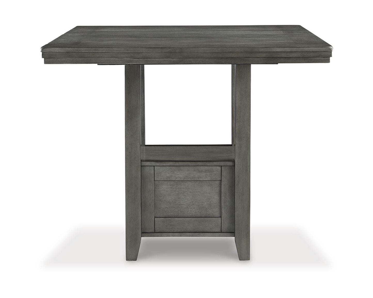 Signature Design by Ashley Hallanden Modern Farmhouse Counter Height Dining Room Extension Table, Dark Gray - WoodArtSupply