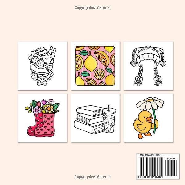 Stress Relief: Coloring Book for Adults and Teens, Bold and Easy Designs for Relaxation, Big and Simple Drawings Featuring Relaxing Items and Cute Things (Bold & Easy Coloring) WoodArtSupply