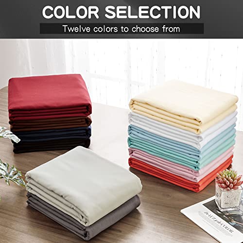 FreshCulture Queen Flat Sheet - Hotel Quality Queen Flat Sheet Only - Brushed Microfiber Top Sheet - Ultra Soft & Breathable - Wrinkle-Free - Easy Care - Single Flat Sheet (Queen, Brown) FreshCulture