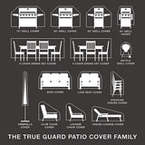 True Guard Patio Furniture Cover, 4-Chair Dining Sets True Guard