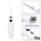 Leopacat Electric Fillet Knife, Powered Stainless Steel Cordless Steak Carving for Meat Portable Kitchen Home Restaurant Picnic Fish with Ergonomic Handle Serrated Blades Raw Cooked Food Leopacat