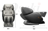 Osaki OS-Champ | Black & Gray | 2D SL-Track Full Body Massage Chair | Zero Gravity | Lumbar Heating | Foot & Calf | Auto Mode | Full Air Bag Compression | Bluetooth Speaker | Space Saving Osaki