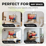ARROWSTONE SKEENA Wall-Mounted Desk - Floating Folding Desk with Storage, Space-Saving Design for Home Office (31") ARROWSTONE
