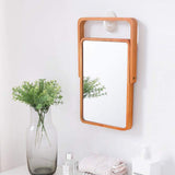 ZOROSY Wood Table Makeup Mirrors for Women - Rectangle Wall-Mounted Mirrors Desk Mirrors for Living Room Bedroom Birthday Gifts ZOROSY