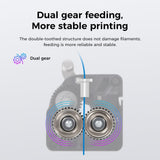 Creality K1 Extruder with Motor, Official Upgraded K1 Extrusion Mechanism Kit Direct Drive Extruder Dual Gear Feeding Smooth Feeding High Speed Printing for K1/K1 Max/K1C Ender 3 V3 Plus 3D Printer Creality
