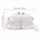 Cute Cat Book Ends for Shelves, Non-Slip Bookends for Heavy Books, Decorative Book Ends for Kids, Unique Bookends to Hold Books, Book Holders for Shelves, Book Stopper Cat GEPNUOQT