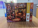 Lavievert Wooden Jigsaw Puzzles 1000 Piece Christmas Puzzles for Adults and Kids - Fireplace, Christmas Tree, Stockings LAVIEVERT