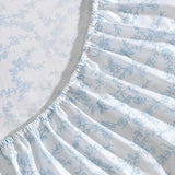 Laura Ashley - Twin XL Sheet Set, Crisp & Cool Cotton Percale Bedding with Deep Pockets, Lightweight for Year Round Comfort, Bed Sheets with Matching Pillowcase (Victoria Blue) Laura Ashley