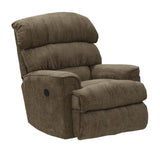 Catnapper Atkins Power Wall Hugger Recliner in Brown Polyester Fabric Catnapper