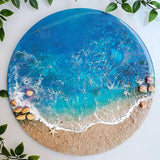 RESINWORLD 14'' XL Large Round Mold, 0.5'' Deep Tray Silicone Mold, Flat Serving Tray Mold Board Mold for Resin Casting ResinWorld