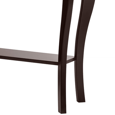 ChooChoo Narrow Console Table with Drawer, Chic Accent Sofa Entryway Table with Shelves for Entryway, Living Room, Hallway, Espresso ChooChoo