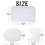 ZMvise Sublimation Blanks Bathroom Door Mats Polyester Heat Transfer Shower Mat Decoration Bath Rug Set of 1 ZMvise