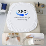 King Waterproof Mattress Protector - Noiseless, Breathable, Machine Washable Fitted Mattress Cover with Deep Pocket up to 18” Dreamzie