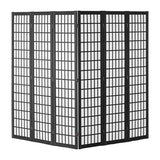 VEVOR Room Divider, 6 Panel Japanese Room Divider, Folding Privacy Screen Indoor, Portable Partition Dividers and Decoration Screens, for Room Separation, Home, Office, Restaurant & Bedroom (Black) VEVOR