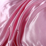 Feelyou Silk Like Satin Bedding Set Twin Luxury Girls Pink Silky Duvet Cover Set Soft Comforter Cover Women Bedroom Decor Chic Luxurious Silky Bedspread Cover Zipper (1 Duvet Cover + 1 Pillow Case) Feelyou